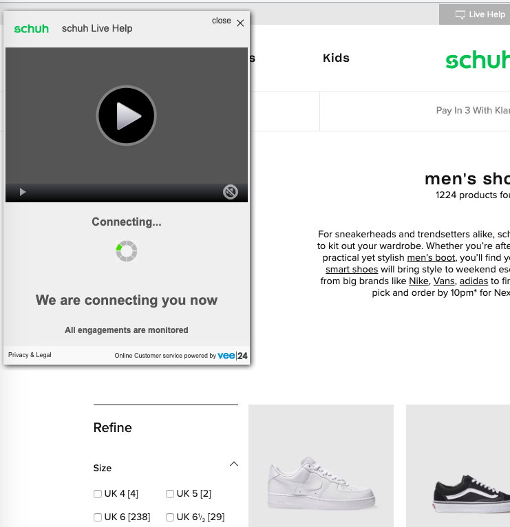 Schuh customer service email example 