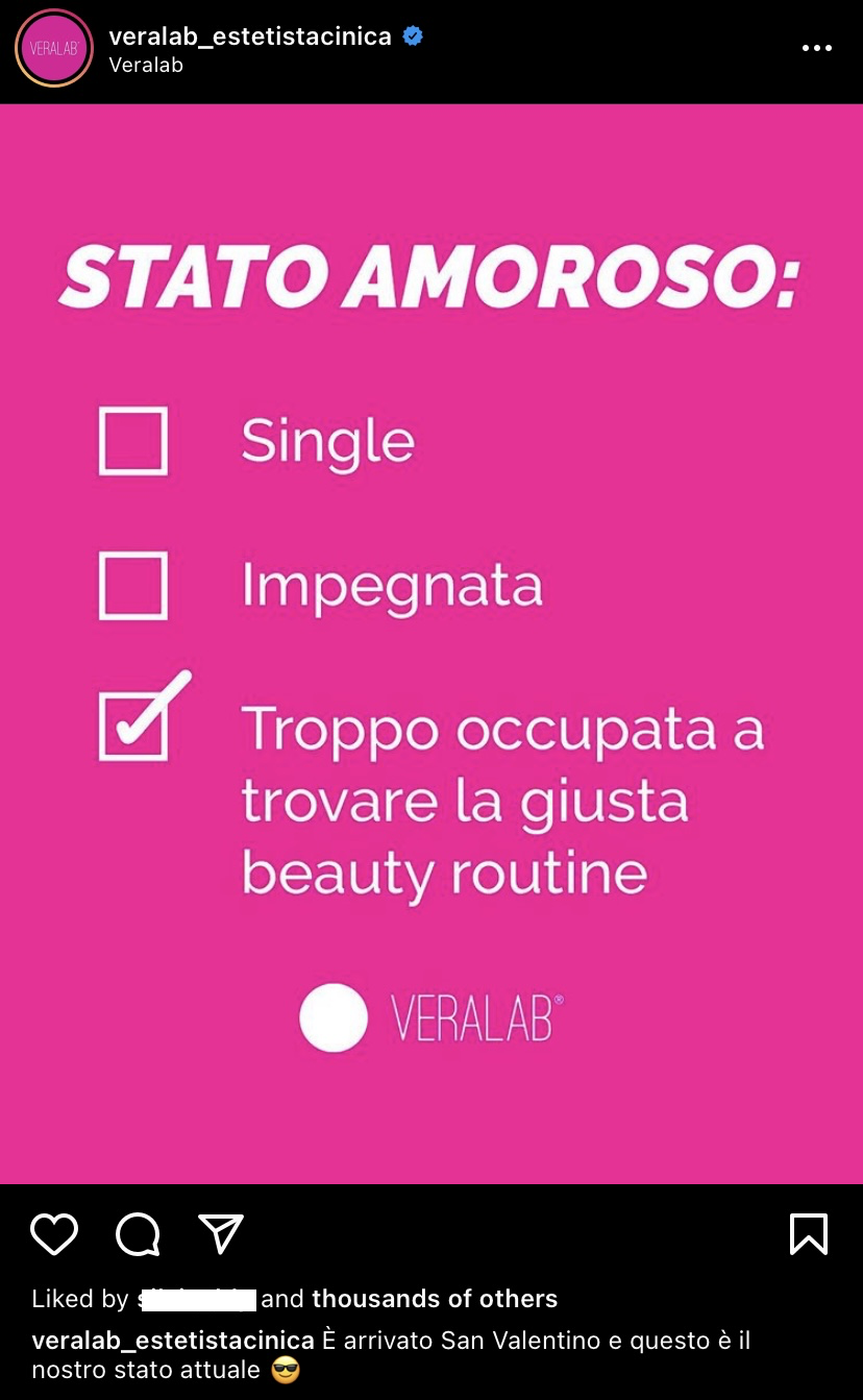 Estetista Cinica: campagne social impattanti come tattica per aumentare conversioni e vendite a San Valentino. 