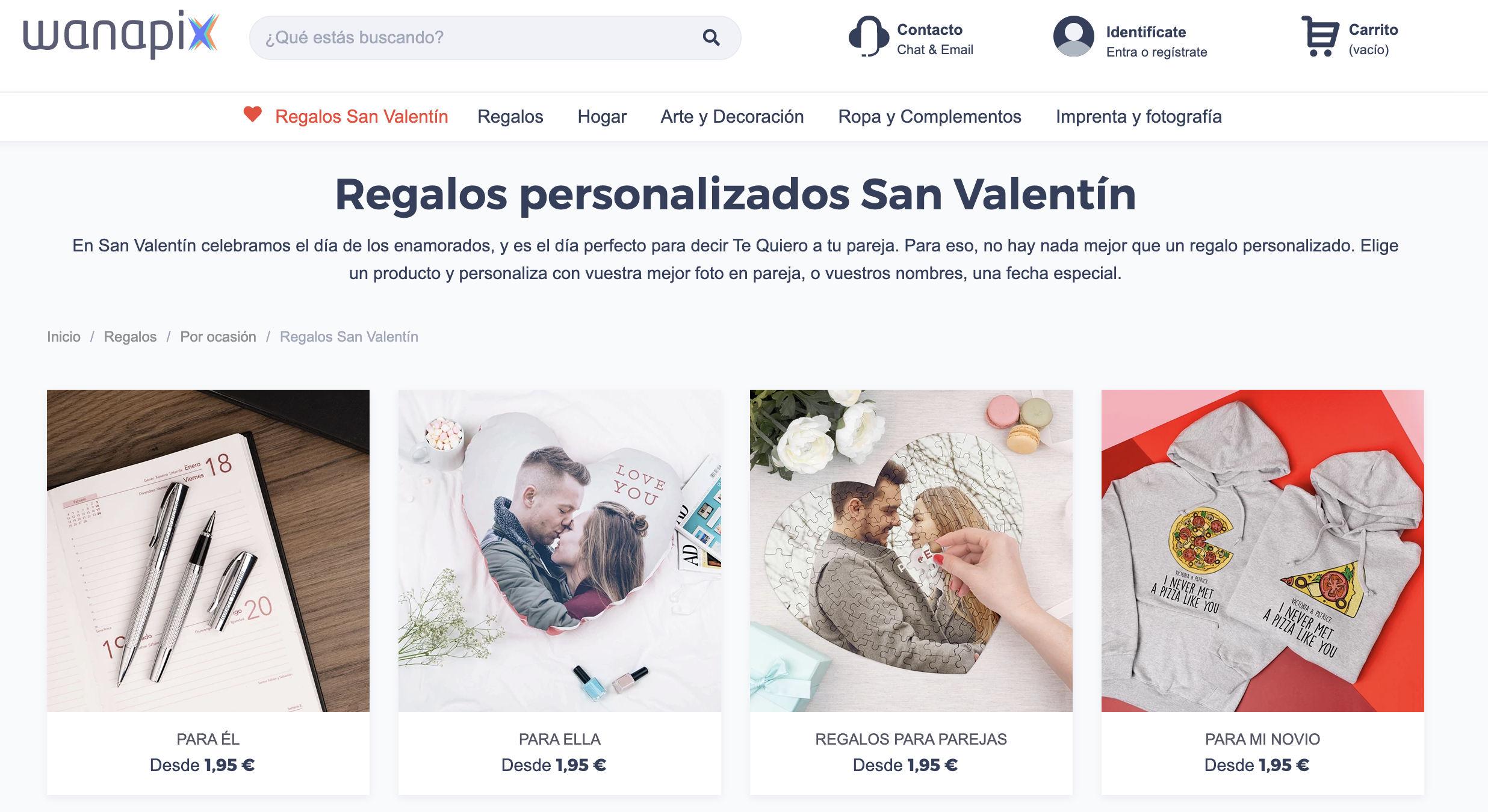 Marketing San Valentín - Ideas de regalos