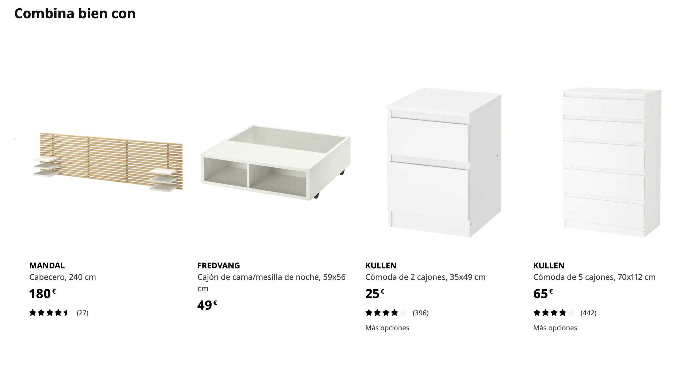 Ejemplo de cross-selling de Ikea