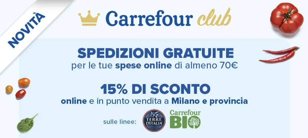 I vantaggi per i clienti dei programmi fedeltà: esempio di Carrefour Club.